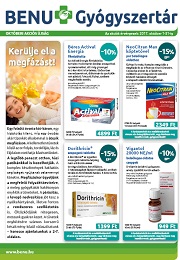 Benu Gyógyszertár akciós újság